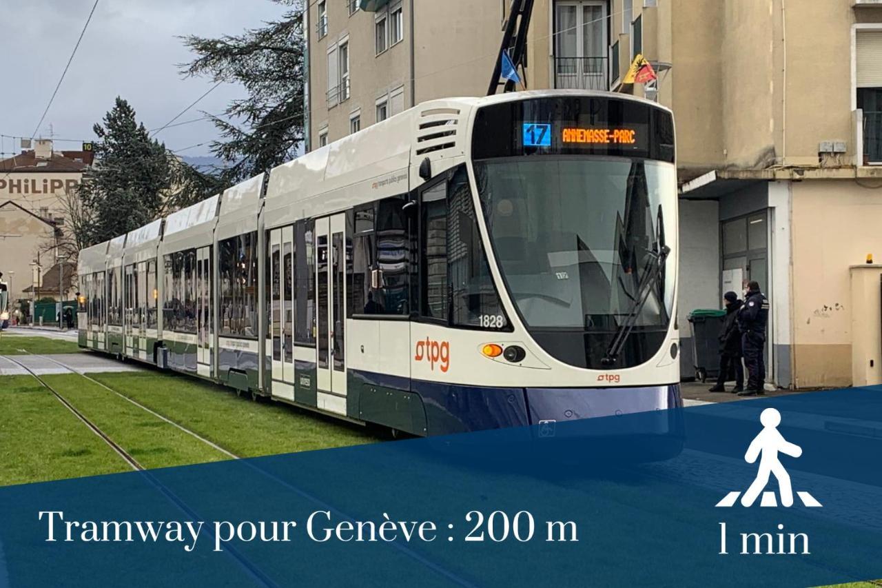 Homey Cycy - New / Free Parking / Hyper-Centre / Proche Geneve 안마스 외부 사진